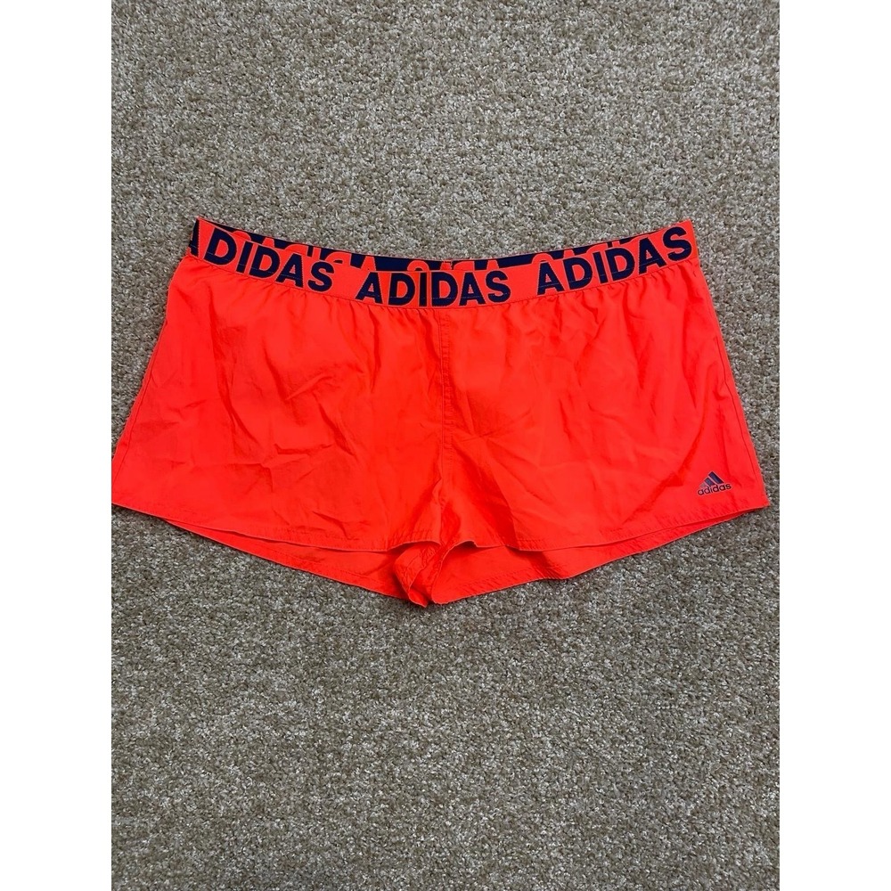 Women's Adidas Aeroready Beach Swim Shorts Blue/orange Large
